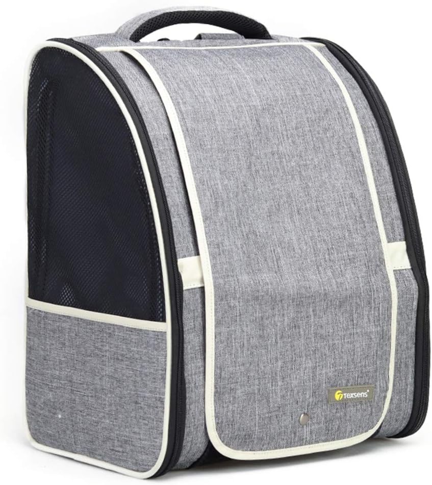 Premium Pet Carrier Backpack with Window Blind for Small Cats and Dogs, Ventilated Design, Safety Straps, Buckle Support, Collapsible for Travel, Hiking, Outdoor Adventures, and Veterinary Visits
